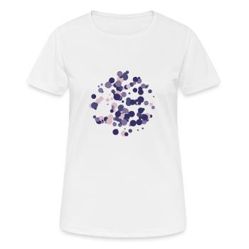 Abstract circles pattern - Women's Breathable T-Shirt - white - Front - AI Model Female 172 dark (172cm)