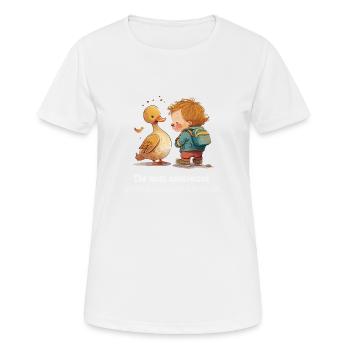 Les amis - T-shirt respirant Femme - blanc - Devant - AI Model Female 172 dark (172cm)