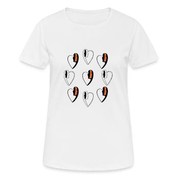Conquête de l'homme. - T-shirt respirant Femme - blanc - Devant - AI Model Female 172 dark (172cm)