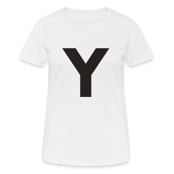 Y - Women's Breathable T-Shirt - white - Front - AI Model Female 172 dark (172cm)