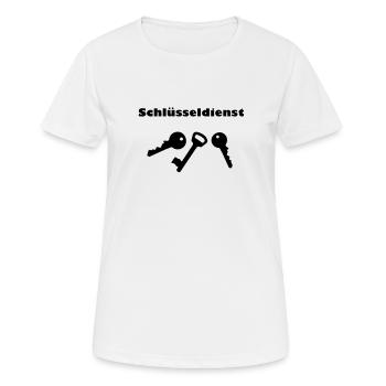 Serruriers - T-shirt respirant Femme - blanc - Devant - AI Model Female 172 dark (172cm)