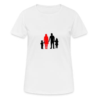 Muttertag - Frauen T-Shirt atmungsaktiv - Weiß - Vorne - AI Model Female 172 dark (172cm)