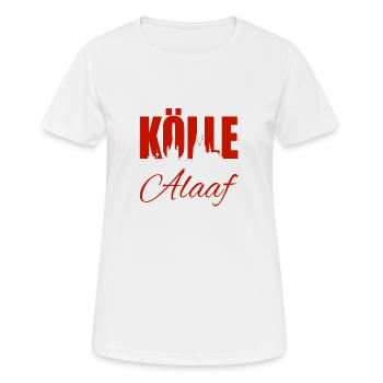 Kölle Alaaf Skyline Köln Rheinland Karneval - Frauen T-Shirt atmungsaktiv - Weiß - Vorne - AI Model Female 172 dark (172cm)
