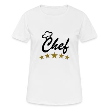 Koch kochen - Frauen T-Shirt atmungsaktiv - Weiß - Vorne - AI Model Female 172 dark (172cm)