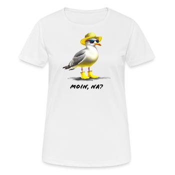 Moin - Seagull - Women's Breathable T-Shirt - white - Front - AI Model Female 172 dark (172cm)