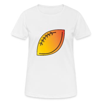 American Football Contour Silhouette - Women's Breathable T-Shirt - white - Front - AI Model Female 172 dark (172cm)