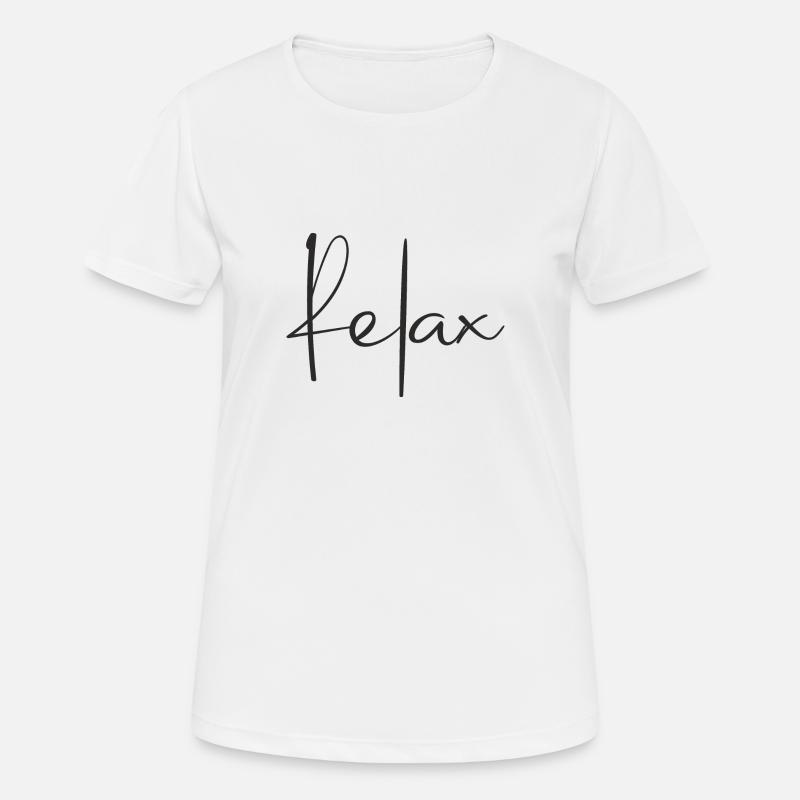 Relax statement - Women's Breathable T-Shirt - white