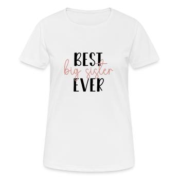 Best big sister gift idea sibling new baby - Women's Breathable T-Shirt - white - Front - AI Model Female 172 dark (172cm)