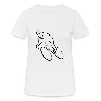 coureur - T-shirt respirant Femme - blanc - Devant - AI Model Female 172 dark (172cm)