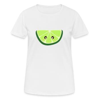 kawaii lime - Women's Breathable T-Shirt - white - Front - AI Model Female 172 dark (172cm)