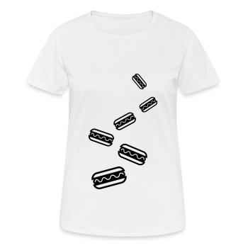 Burrito Icon - Frauen T-Shirt atmungsaktiv - Weiß - Vorne - AI Model Female 172 dark (172cm)