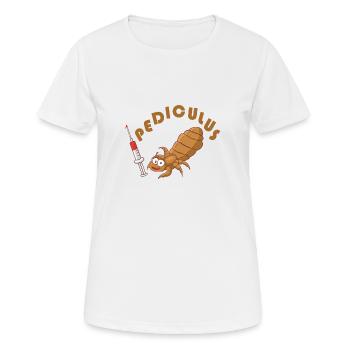 mignon bébé aux puces humaines - T-shirt respirant Femme - blanc - Devant - AI Model Female 172 dark (172cm)