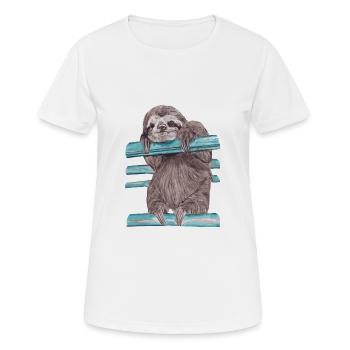 Hey mr sloth - Frauen T-Shirt atmungsaktiv - Weiß - Vorne - AI Model Female 172 dark (172cm)