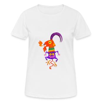 Lil 'Mal - T-shirt respirant Femme - blanc - Devant - AI Model Female 172 dark (172cm)
