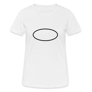Mathematik Symbol - Ellipse - Frauen T-Shirt atmungsaktiv - Weiß - Vorne - AI Model Female 172 dark (172cm)
