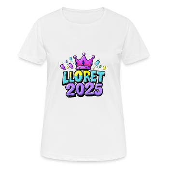 Lloret de Mar 2025 - T-shirt respirant Femme - blanc - Devant - AI Model Female 172 dark (172cm)