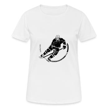 Hockey Players - Women's Breathable T-Shirt - white - Front - AI Model Female 172 dark (172cm)