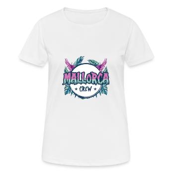 Mallorca Crew Coloré - T-shirt respirant Femme - blanc - Devant - AI Model Female 172 dark (172cm)