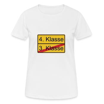 4. Klasse nicht 3. Klasse - Frauen T-Shirt atmungsaktiv - Weiß - Vorne - AI Model Female 172 dark (172cm)