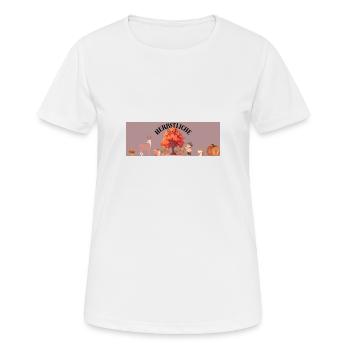 Herbstliche Grüße - Frauen T-Shirt atmungsaktiv - Weiß - Vorne - AI Model Female 172 dark (172cm)