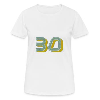 30 - Women's Breathable T-Shirt - white - Front - AI Model Female 172 dark (172cm)
