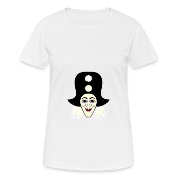 Harlequin Mask Basel Fasnacht Morgenstreich Basel - Women's Breathable T-Shirt - white - Front - AI Model Female 172 dark (172cm)