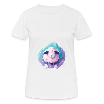 Sleeping sheep - Women's Breathable T-Shirt - white - Front - AI Model Female 172 dark (172cm)