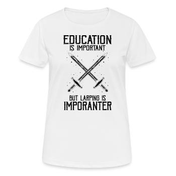 Jeu de rôle en direct pour PNJ et jeu de rôle RPG - T-shirt respirant Femme - blanc - Devant - AI Model Female 172 dark (172cm)