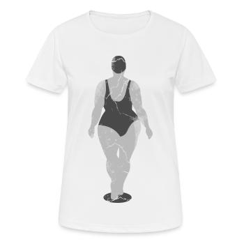 Belle femme en maillot de bain - T-shirt respirant Femme - blanc - Devant - AI Model Female 172 dark (172cm)