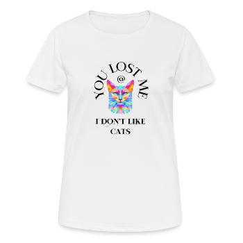 Du hast mich verloren - Frauen T-Shirt atmungsaktiv - Weiß - Vorne - AI Model Female 172 dark (172cm)