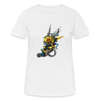 Graver la guêpe - T-shirt respirant Femme - blanc - Devant - AI Model Female 172 dark (172cm)