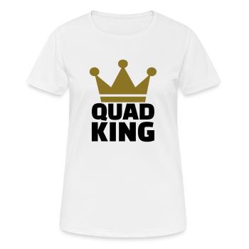 Quad - Frauen T-Shirt atmungsaktiv - Weiß - Vorne - AI Model Female 172 dark (172cm)