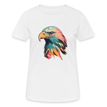 Aigle Prismatique - T-shirt respirant Femme - blanc - Devant - AI Model Female 172 dark (172cm)