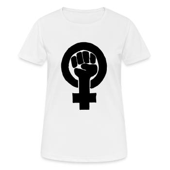 women rights | emancipation - Women's Breathable T-Shirt - white - Front - AI Model Female 172 dark (172cm)