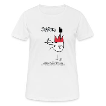 Les interdits Shadoks - T-shirt respirant Femme - blanc - Devant - AI Model Female 172 dark (172cm)