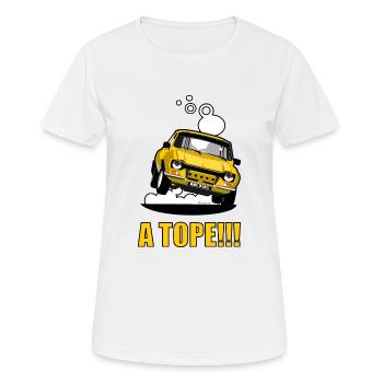 Ein TOPE - Frauen T-Shirt atmungsaktiv - Weiß - Vorne - AI Model Female 172 dark (172cm)