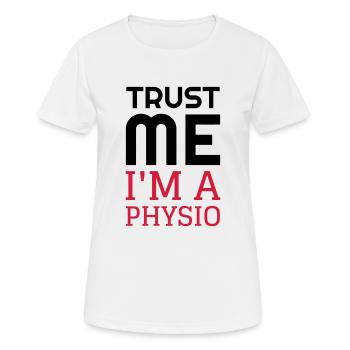 Krankengymnast / Krankengymnastin / Physio / - Frauen T-Shirt atmungsaktiv - Weiß - Vorne - AI Model Female 172 dark (172cm)