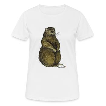 Marmot - Women's Breathable T-Shirt - white - Front - AI Model Female 172 dark (172cm)