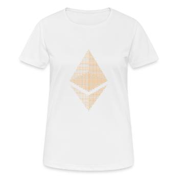 ETH - Frauen T-Shirt atmungsaktiv - Weiß - Vorne - AI Model Female 172 dark (172cm)