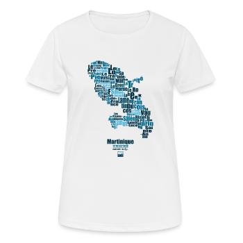 blue martinique - T-shirt respirant Femme - blanc - Devant - AI Model Female 172 dark (172cm)