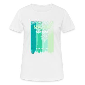 Malibu T-Shirt - T-shirt respirant Femme - blanc - Devant - AI Model Female 172 dark (172cm)