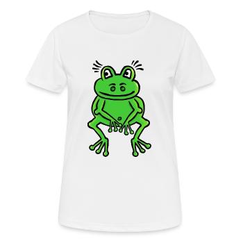 Funny Frog - Prince Dream Prince Love - Women's Breathable T-Shirt - white - Front - AI Model Female 172 dark (172cm)