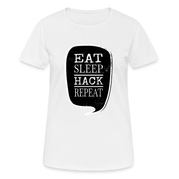 electrician clothing gift devices happy - Frauen T-Shirt atmungsaktiv - Weiß - Vorne - AI Model Female 172 dark (172cm)