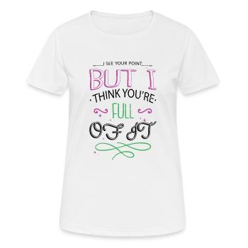 arboriculturist lumber construction carpenter - Frauen T-Shirt atmungsaktiv - Weiß - Vorne - AI Model Female 172 dark (172cm)
