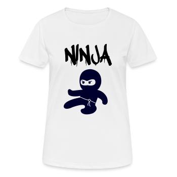 Ninja - T-shirt respirant Femme - blanc - Devant - AI Model Female 172 dark (172cm)