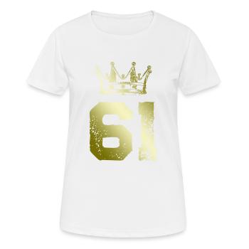 61 Couronne numérique - T-shirt respirant Femme - blanc - Devant - AI Model Female 172 dark (172cm)