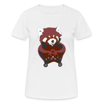 Red panda - Women's Breathable T-Shirt - white - Front - AI Model Female 172 dark (172cm)