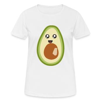 Stylishes Avocado design - Frauen T-Shirt atmungsaktiv - Weiß - Vorne - AI Model Female 172 dark (172cm)