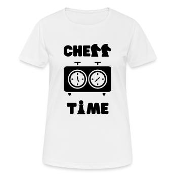 Temps d’échecs - T-shirt respirant Femme - blanc - Devant - AI Model Female 172 dark (172cm)