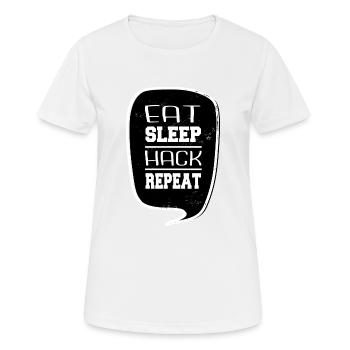cadeau d’anniversaire idée cadeau humour informatique - T-shirt respirant Femme - blanc - Devant - AI Model Female 172 dark (172cm)